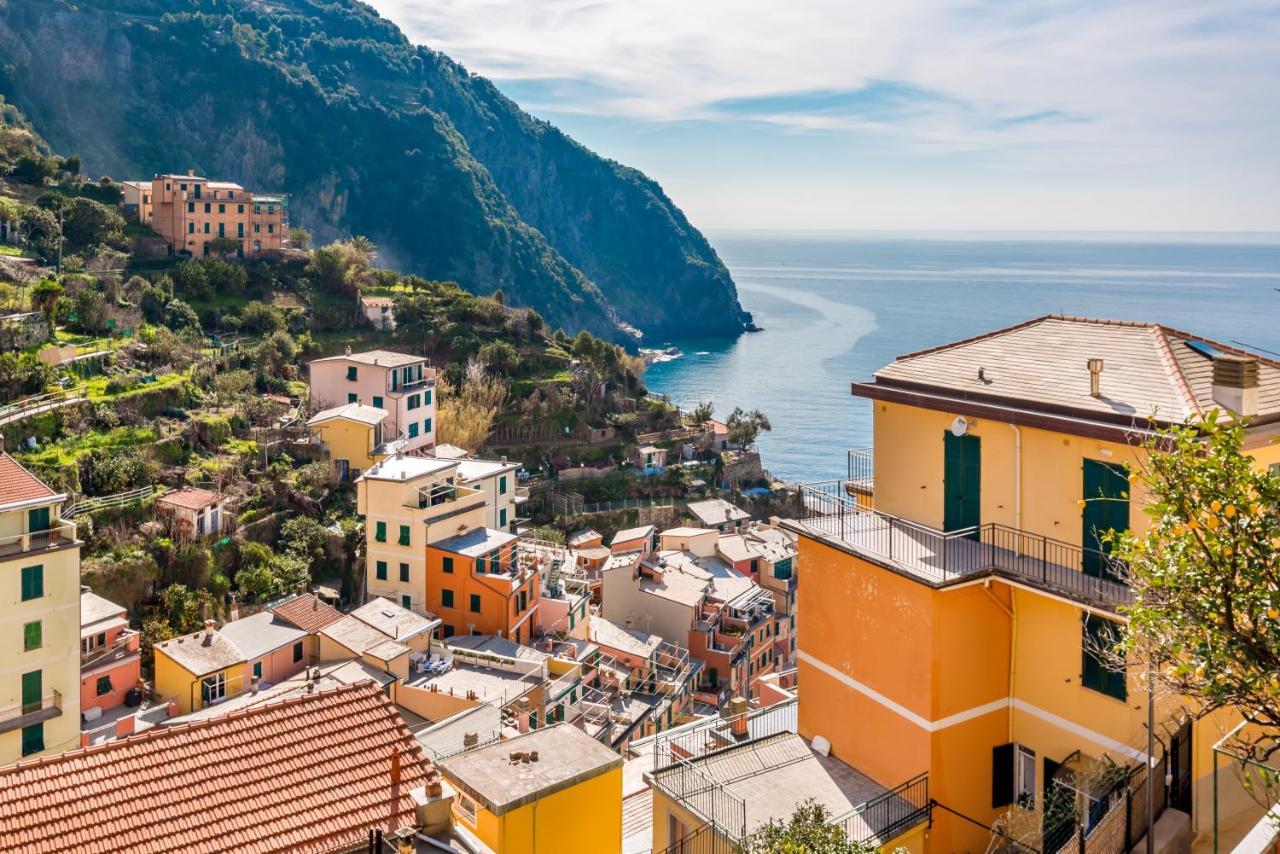 Villino Caterina House: Big Terrace Seaview Apartment Riomaggiore Bagian luar foto