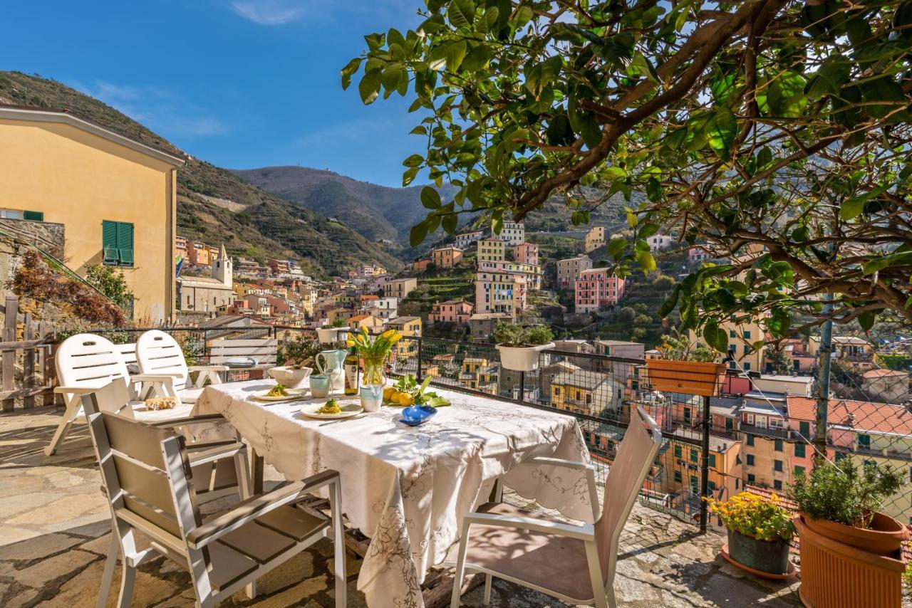Villino Caterina House: Big Terrace Seaview Apartment Riomaggiore Bagian luar foto